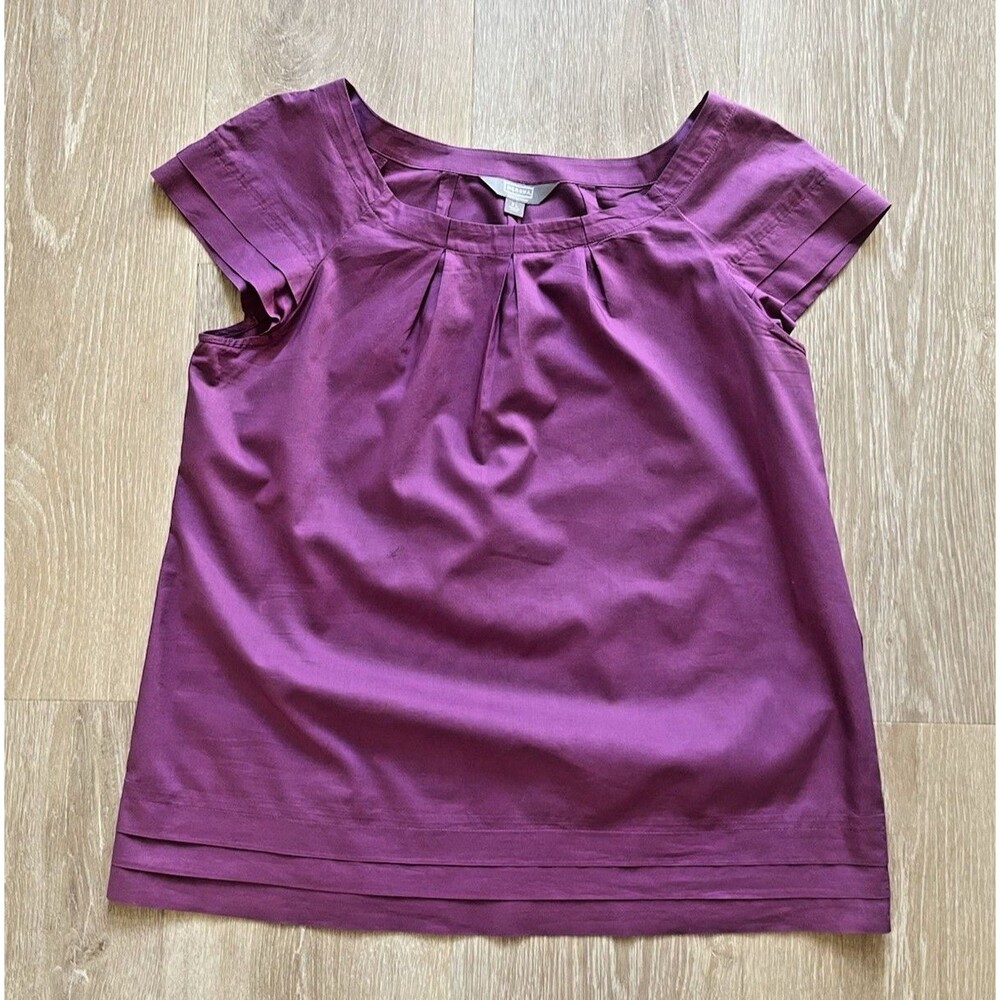 Merona 100% Cotton Women’s Top  Blouse Size XL Purple Plum